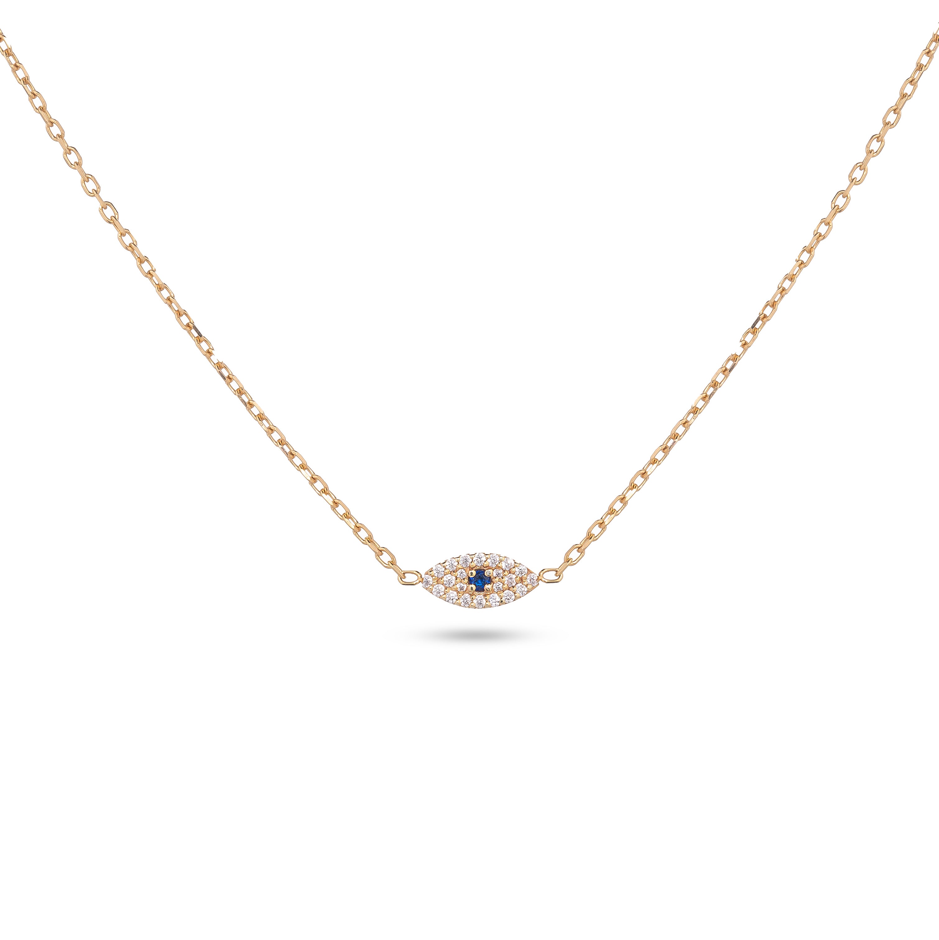 Diamond Evil Eye Necklace