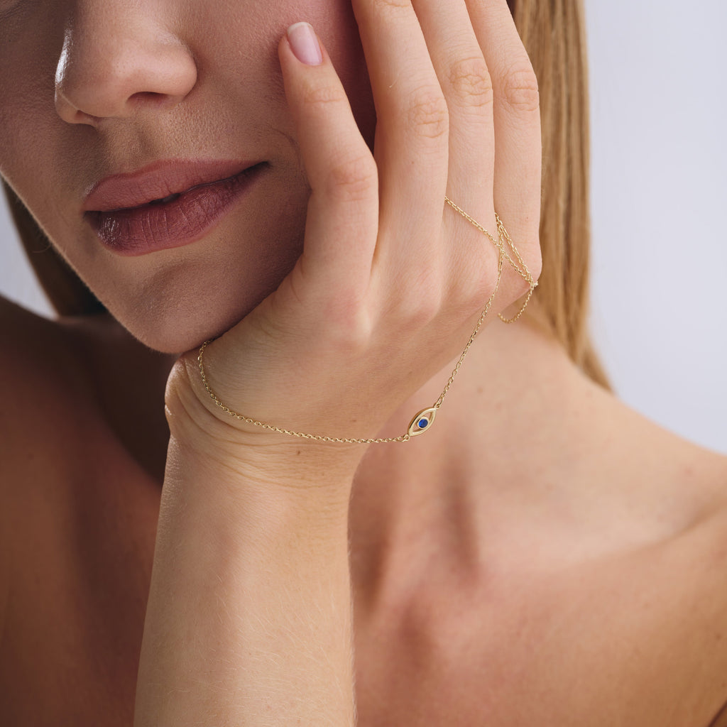 Minimal Evil Eye Necklace