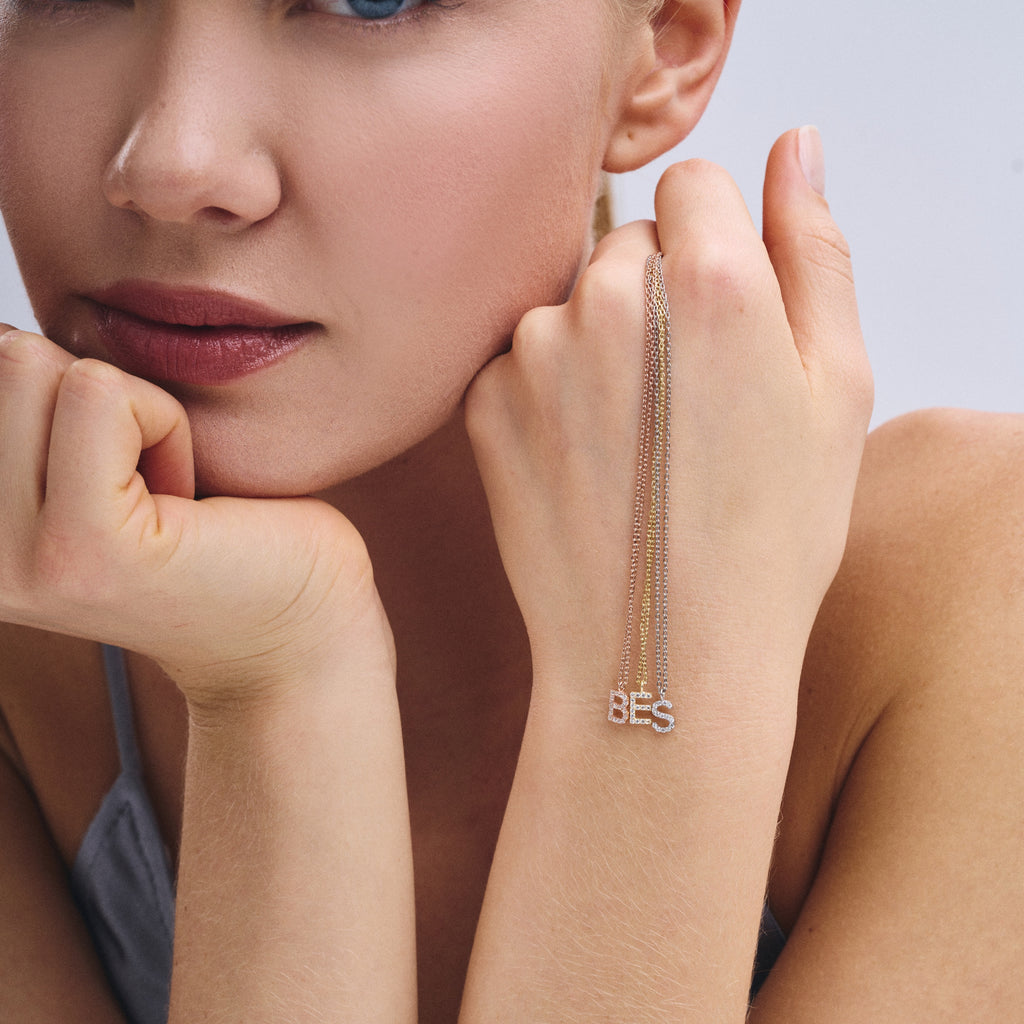 Timeless Spark Initial Necklace