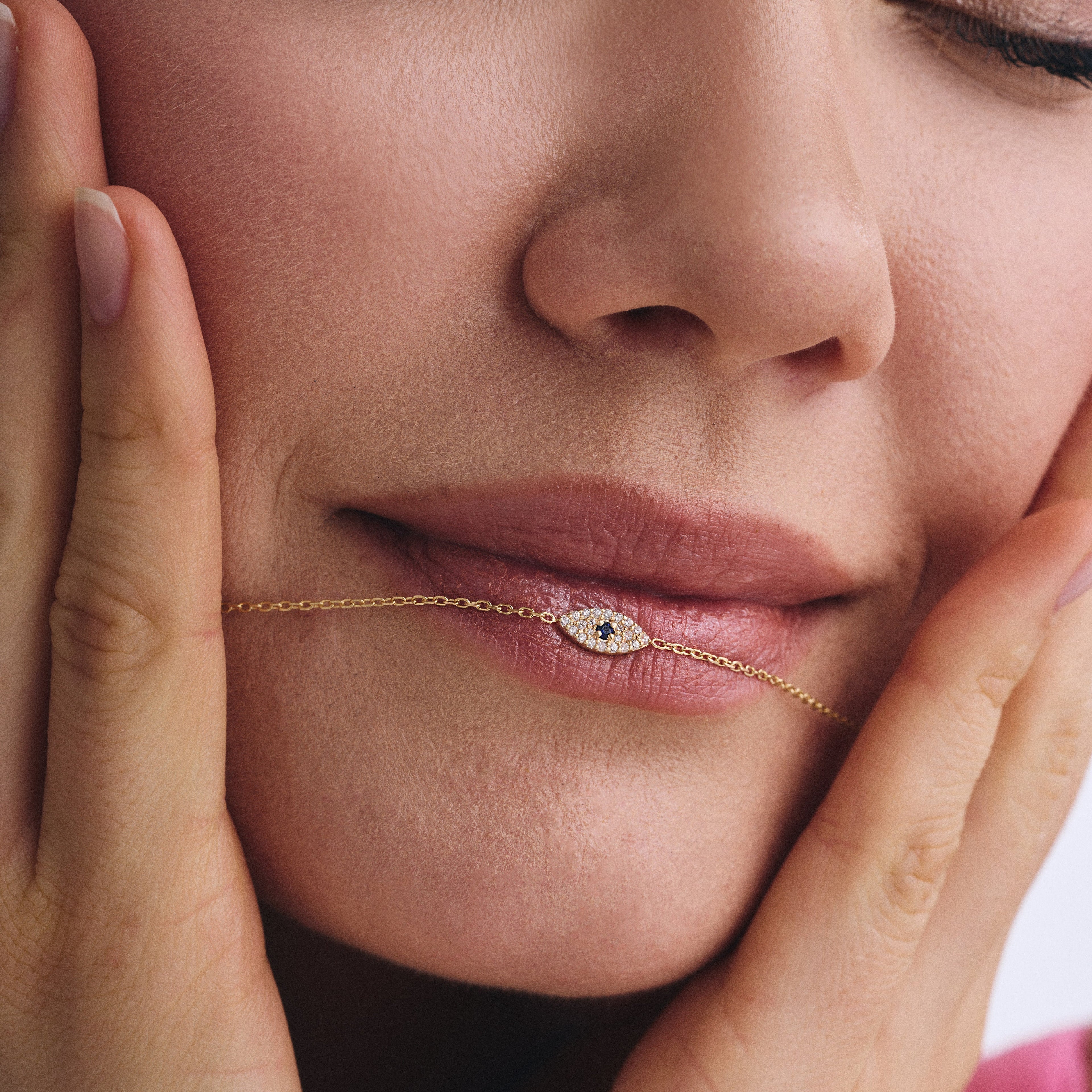 Diamond Evil Eye Necklace