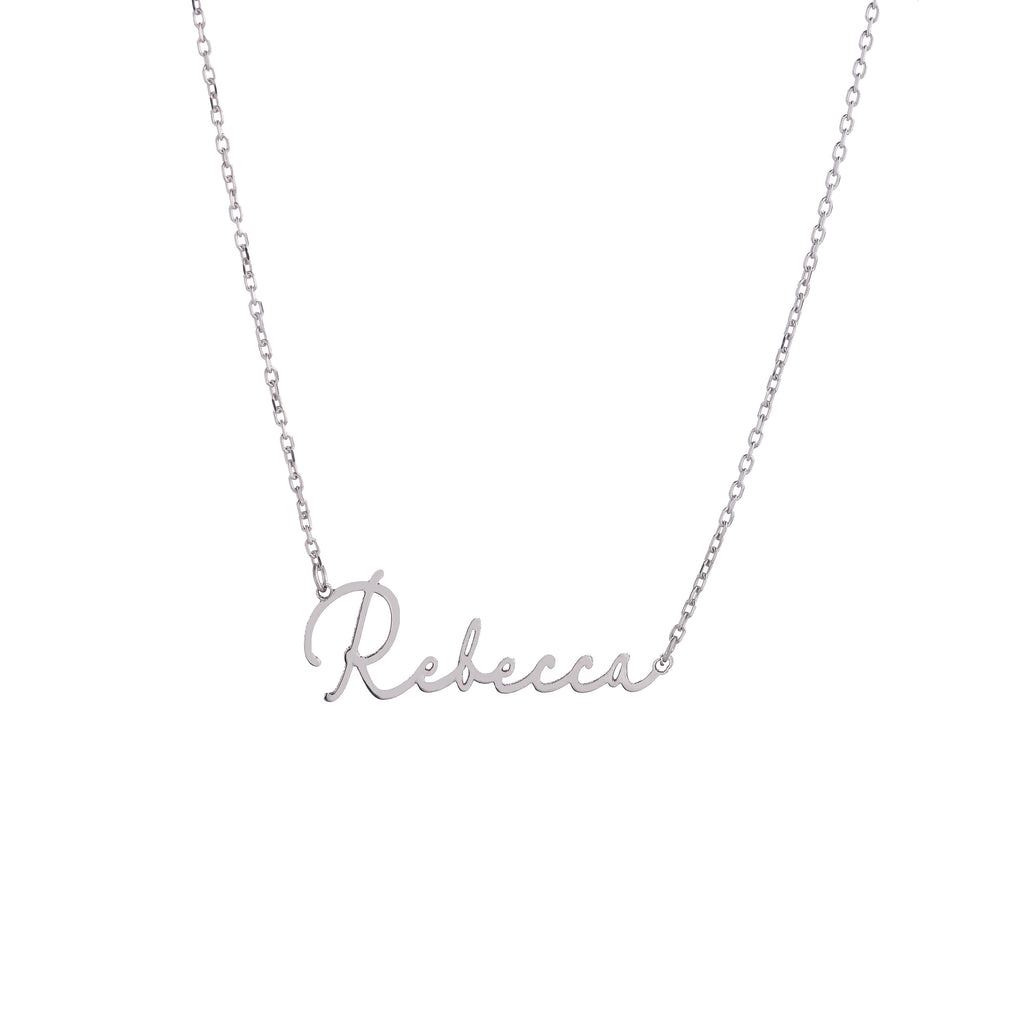 Signature Script Name Necklace