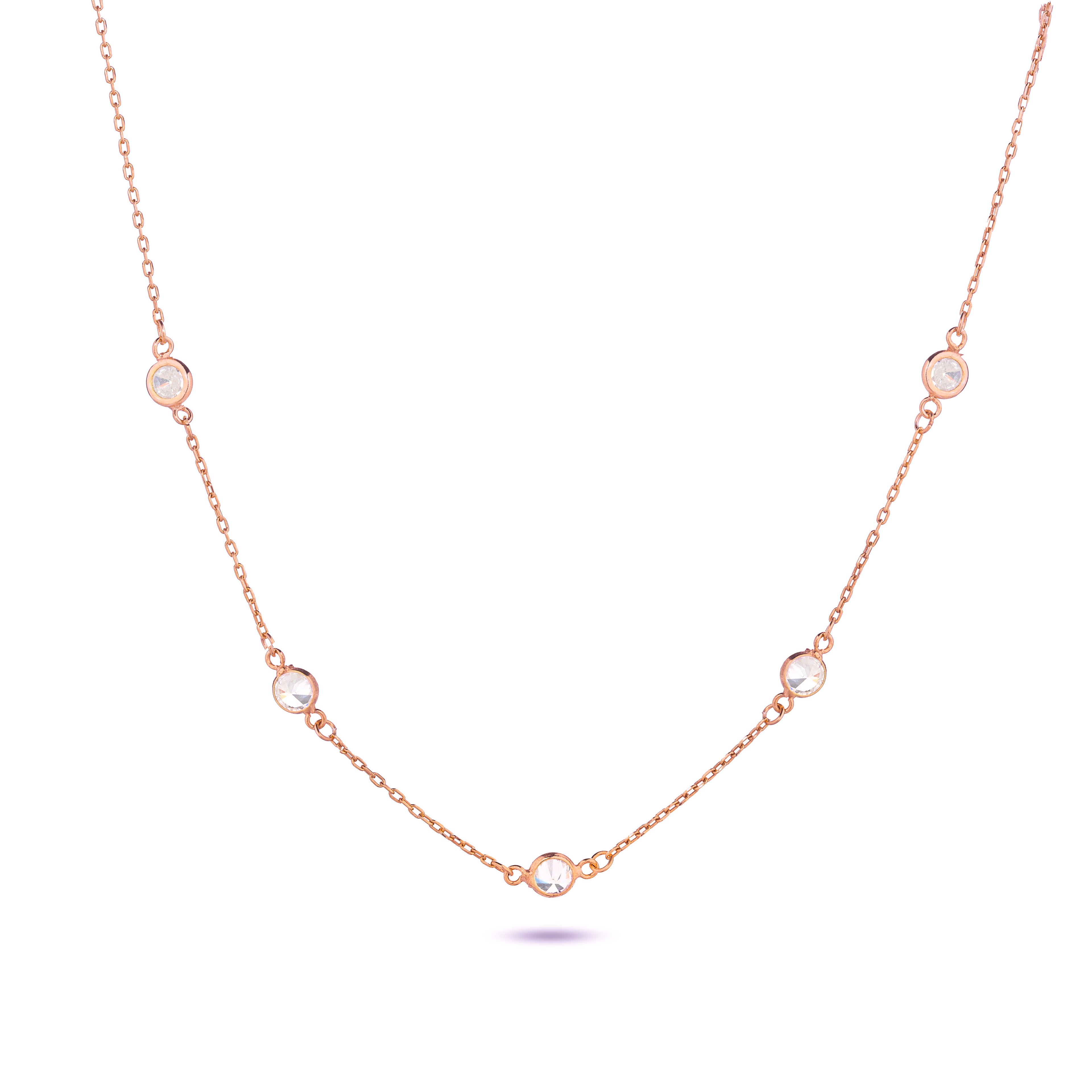 Diamond Station Necklace
