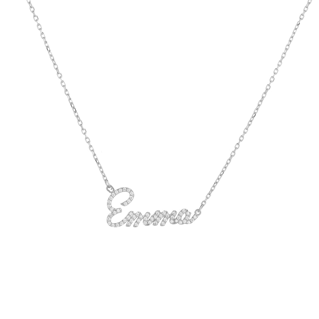 Signature Pave Name Necklace