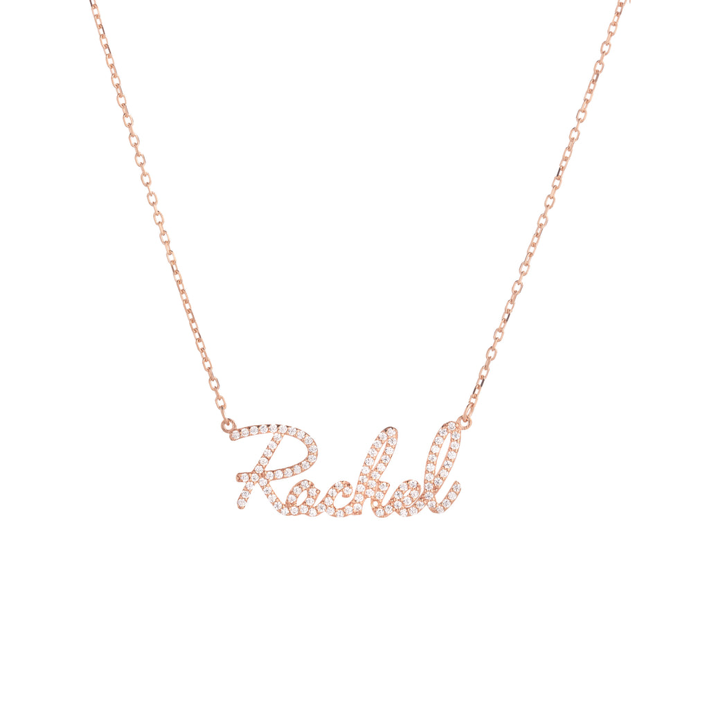 Signature Pave Name Necklace