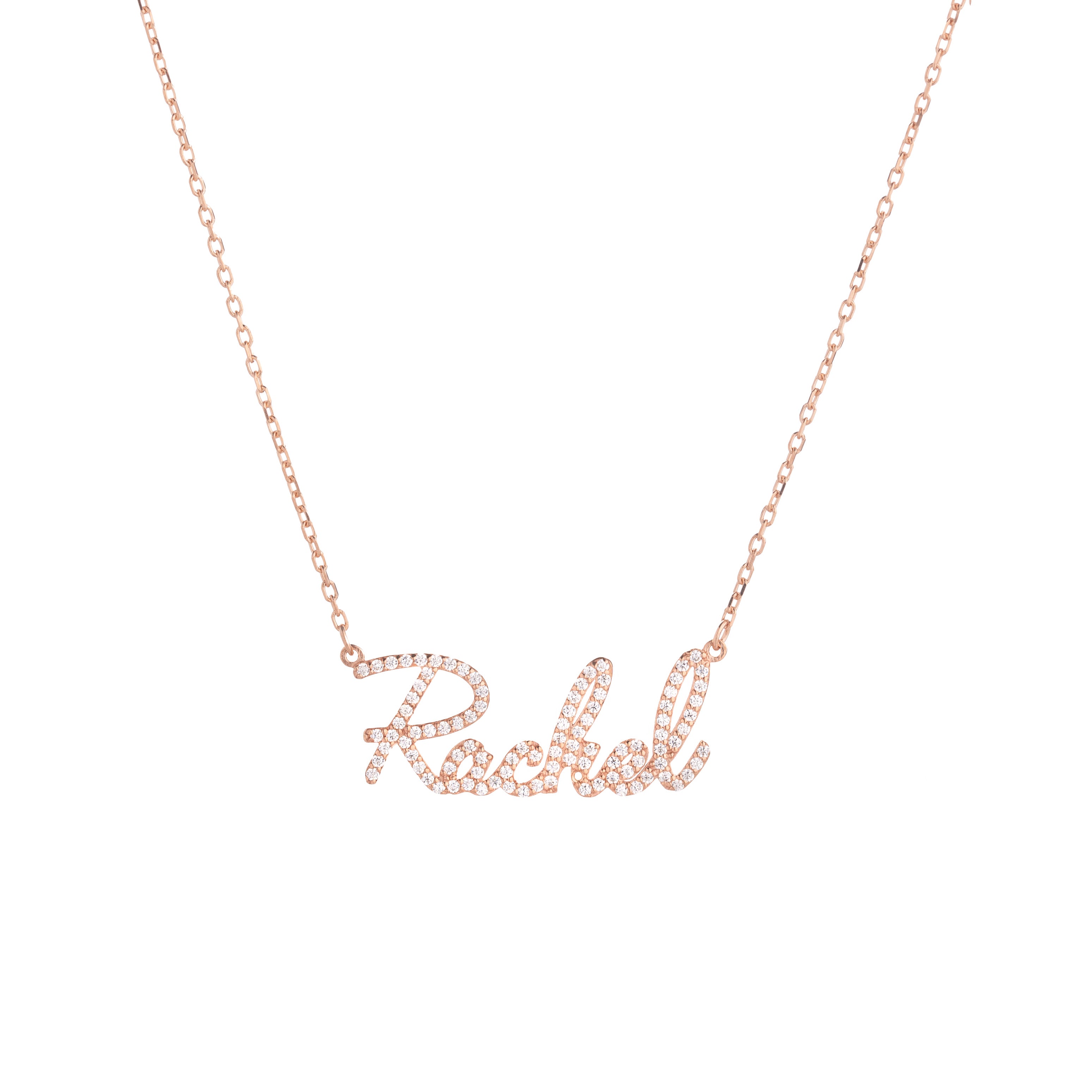 Signature Pave Name Necklace