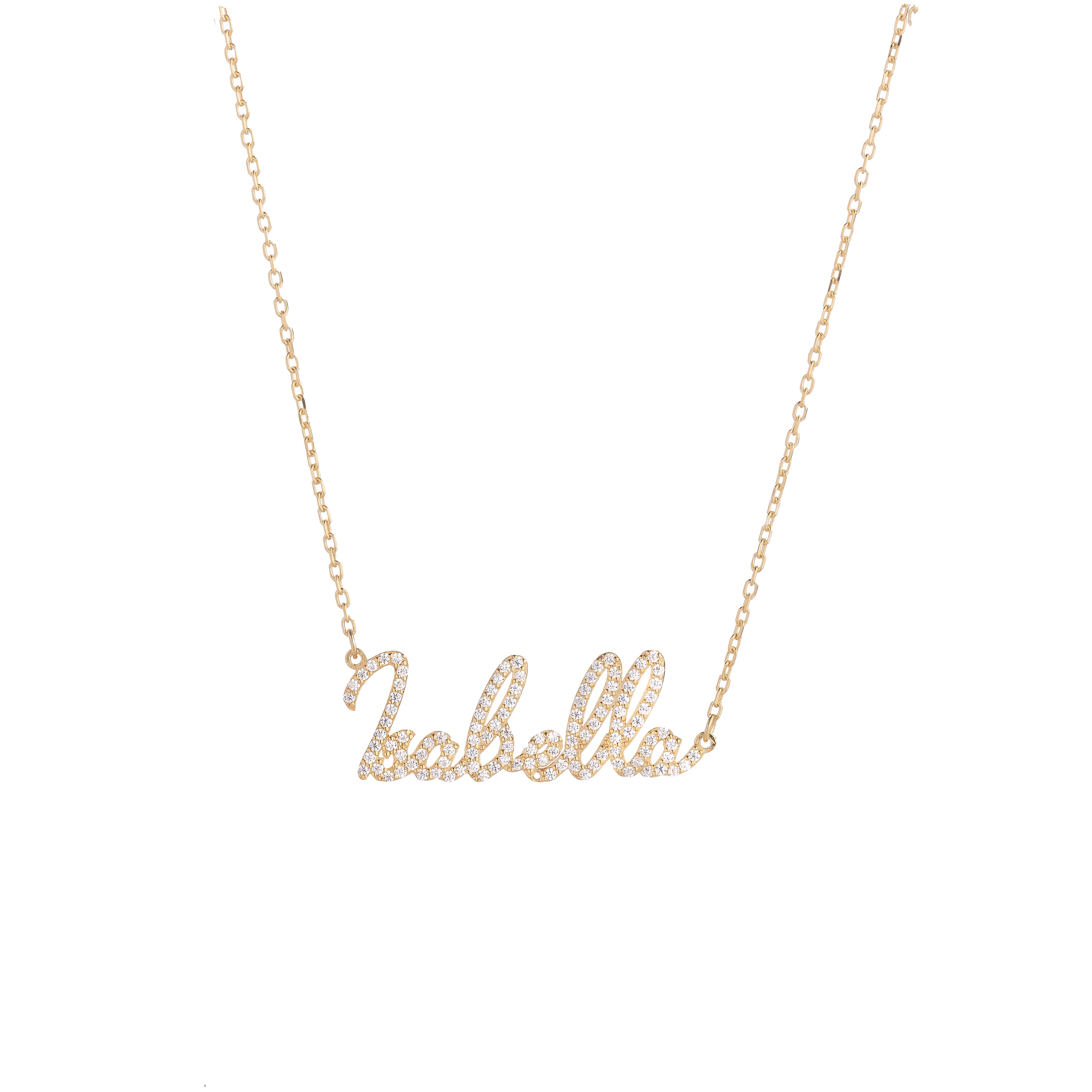 Signature Pave Name Necklace