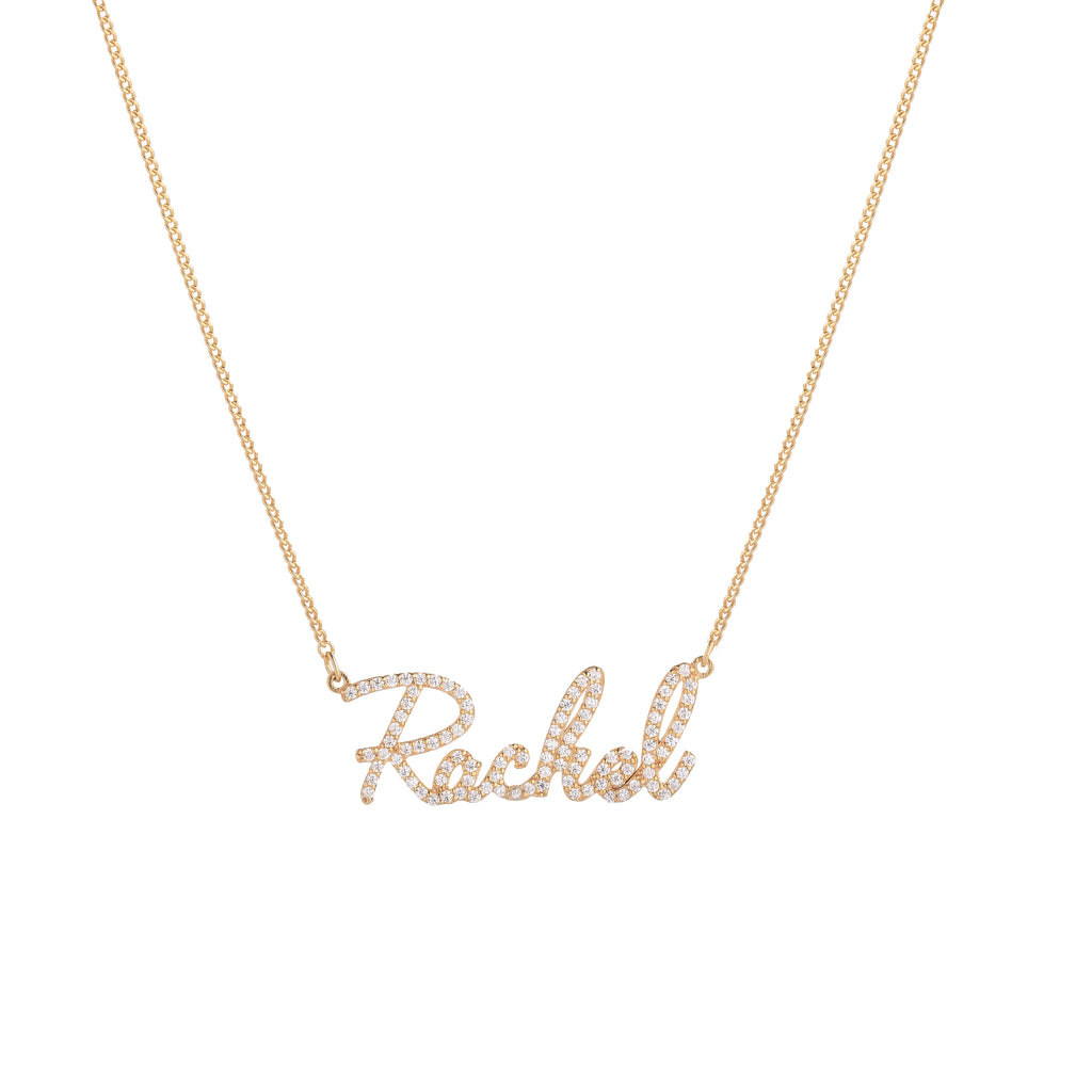 Signature Pave Name Necklace
