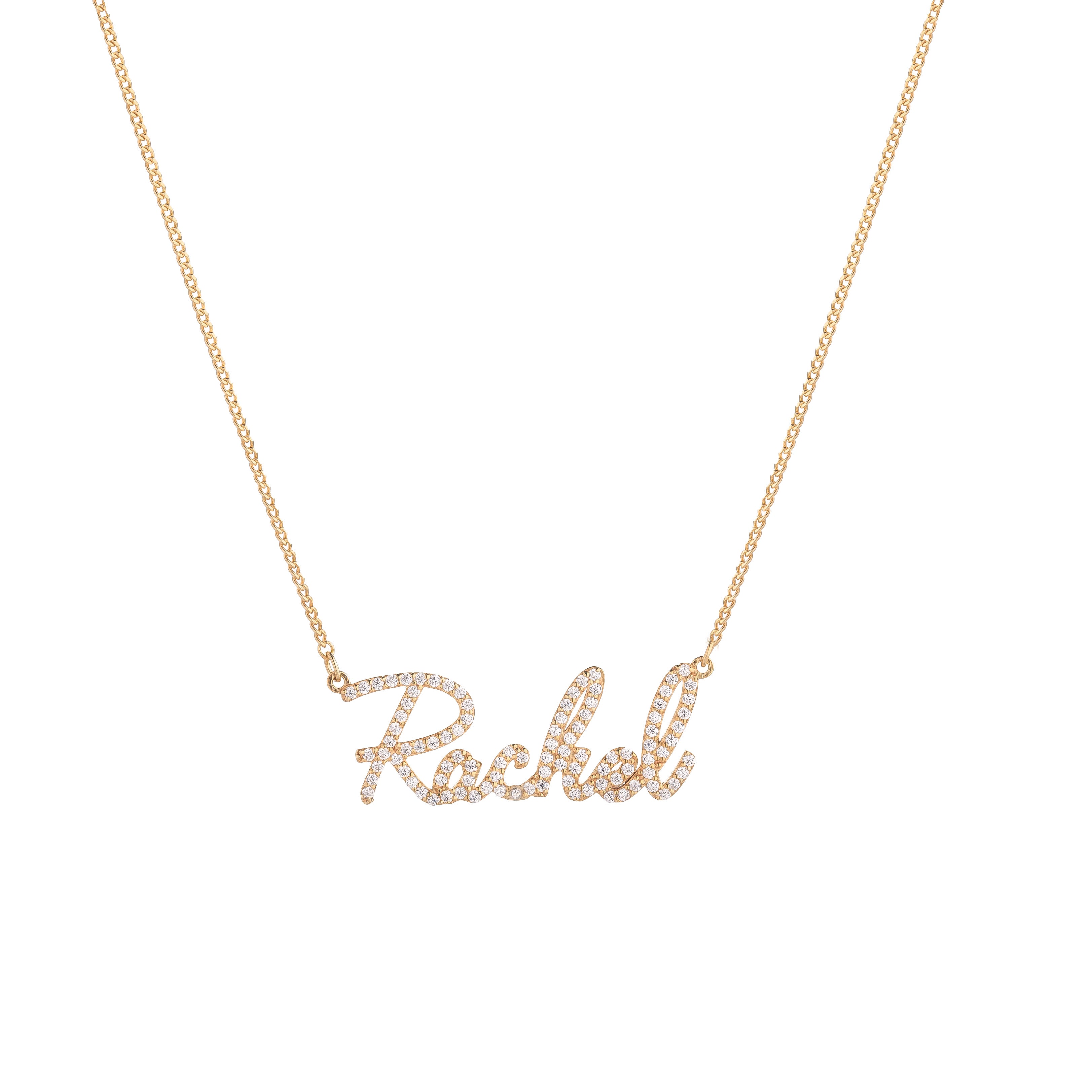 Signature Pave Name Necklace