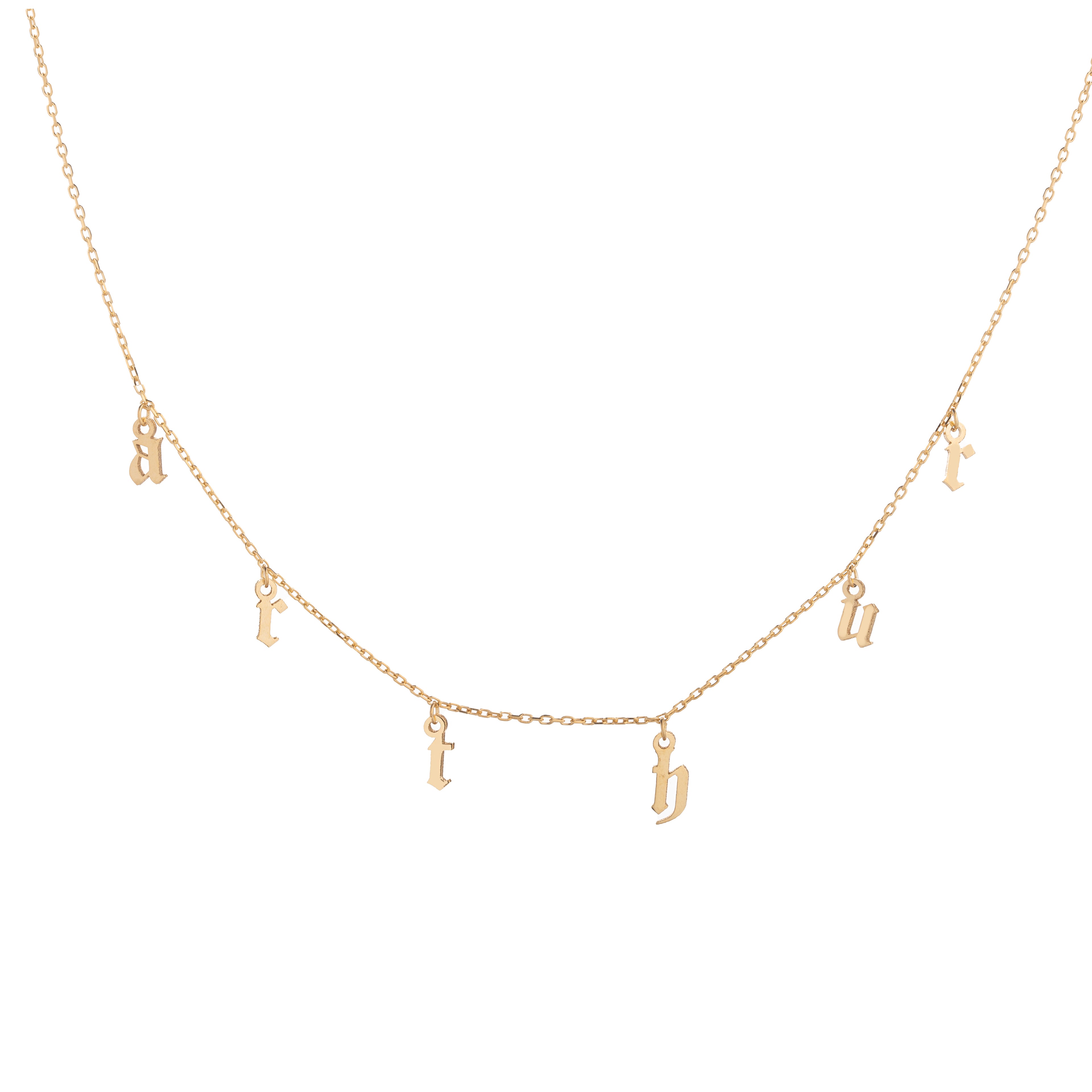 Charm Letter Necklace