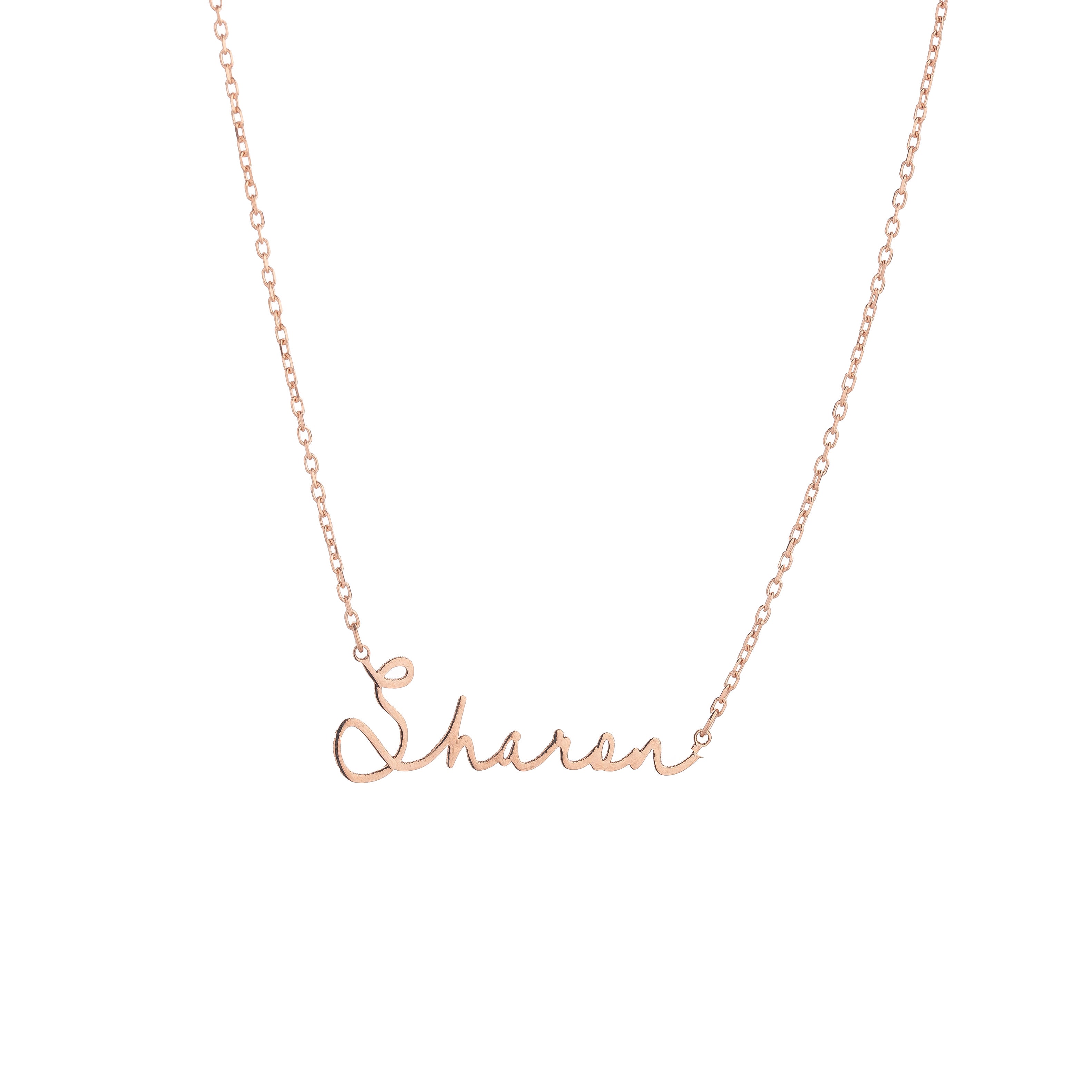 Signature Script Name Necklace