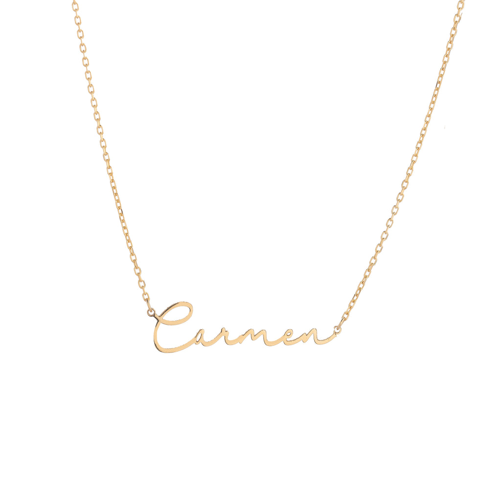 Signature Script Name Necklace