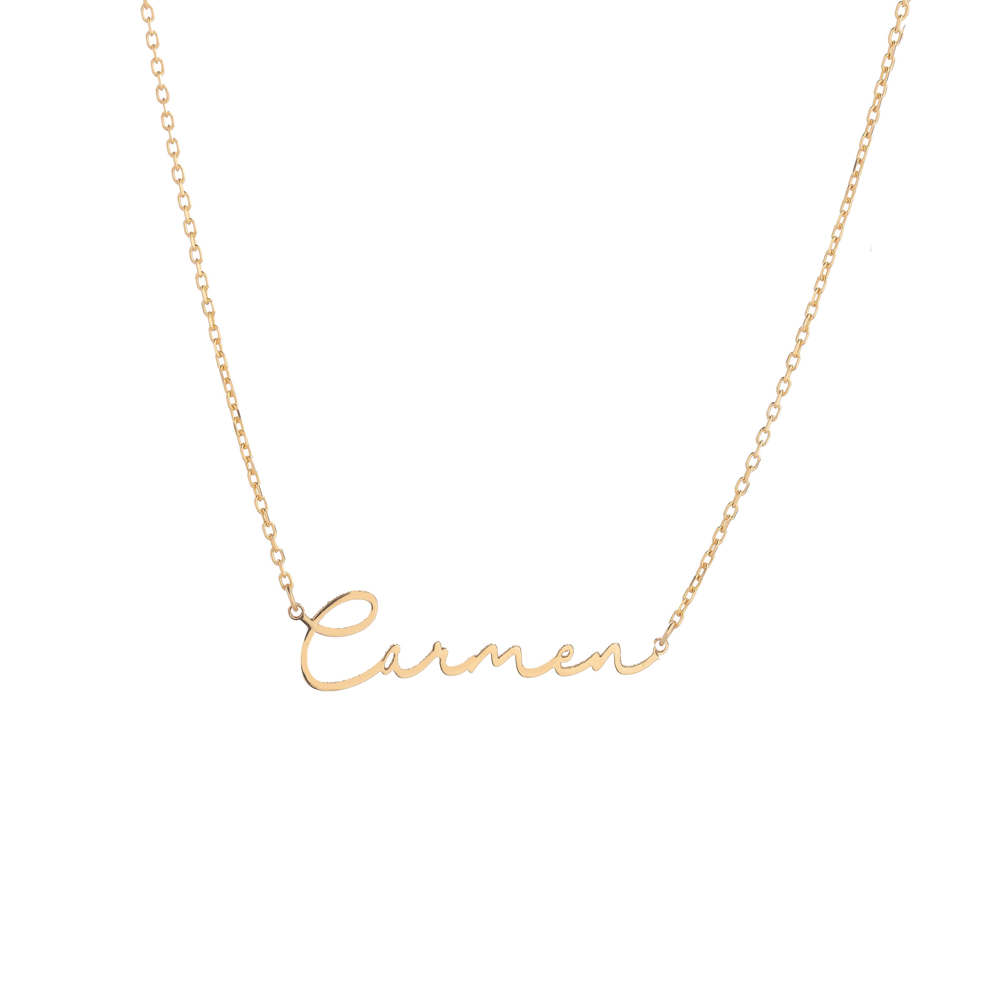 Signature Script Name Necklace