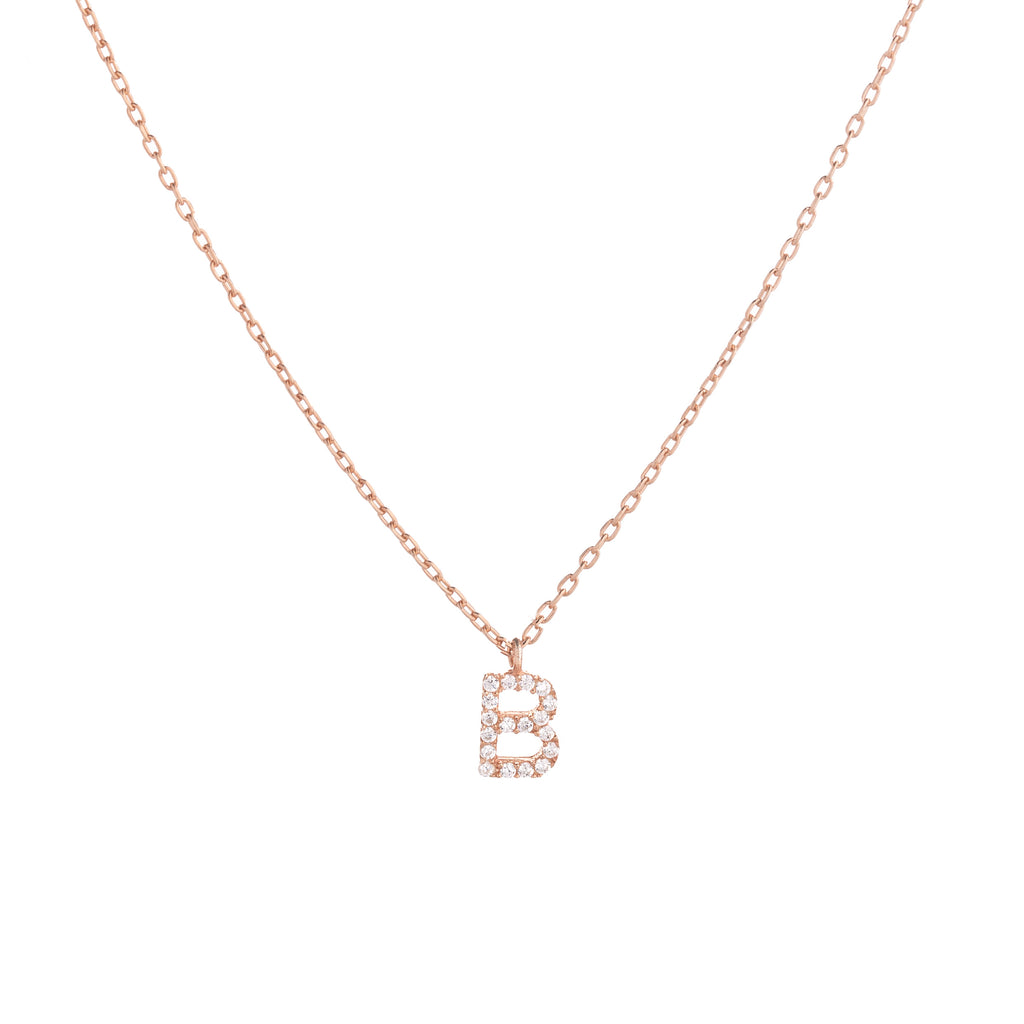 Timeless Spark Initial Necklace