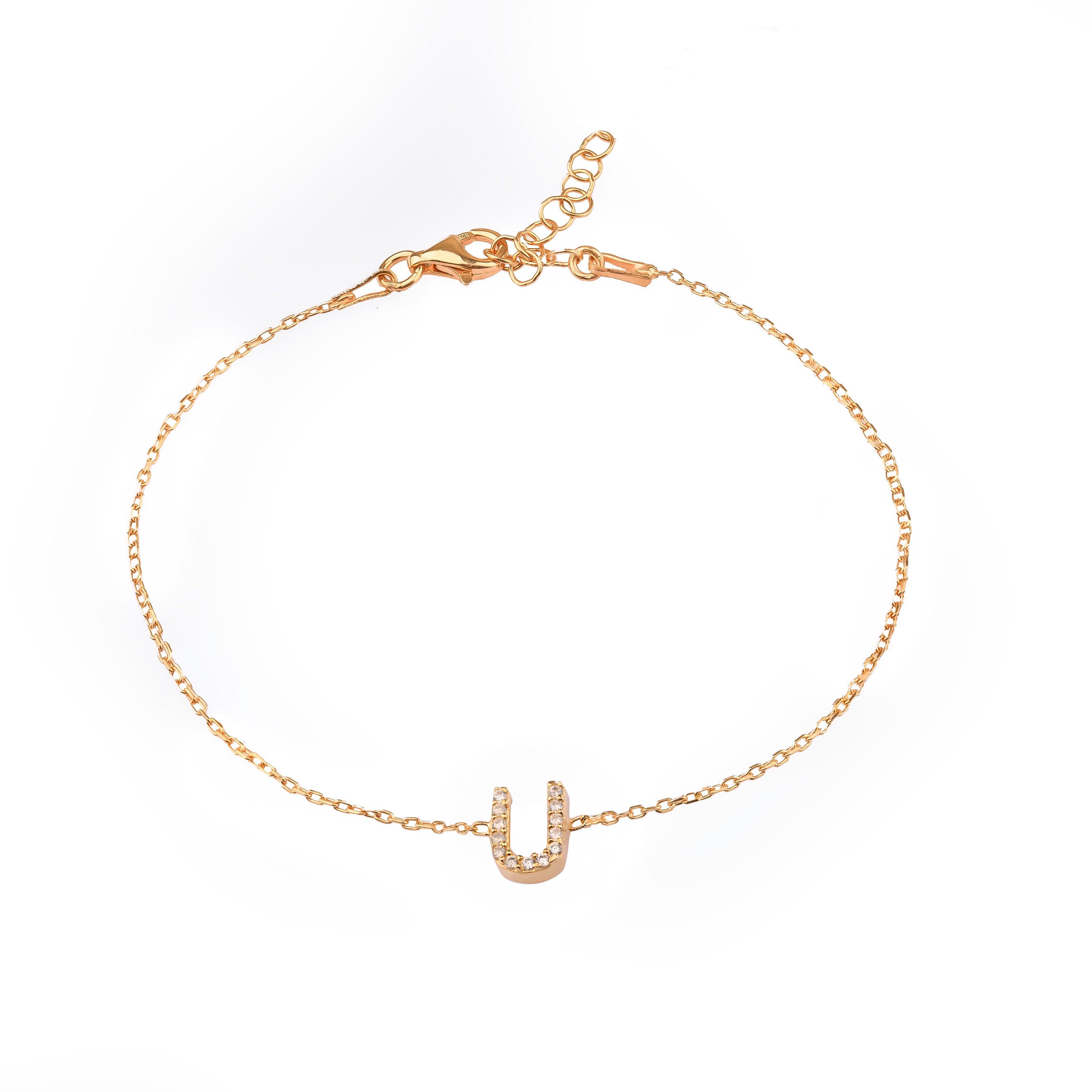 Classic Pave Initial Bracelet