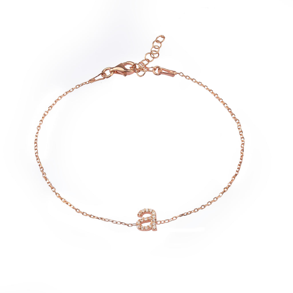 Petite Pave Initial Bracelet