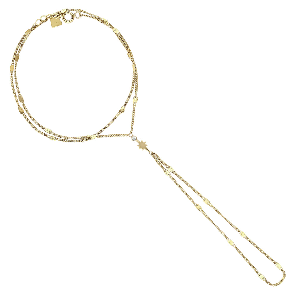Stella Lune Layered Hand Chain