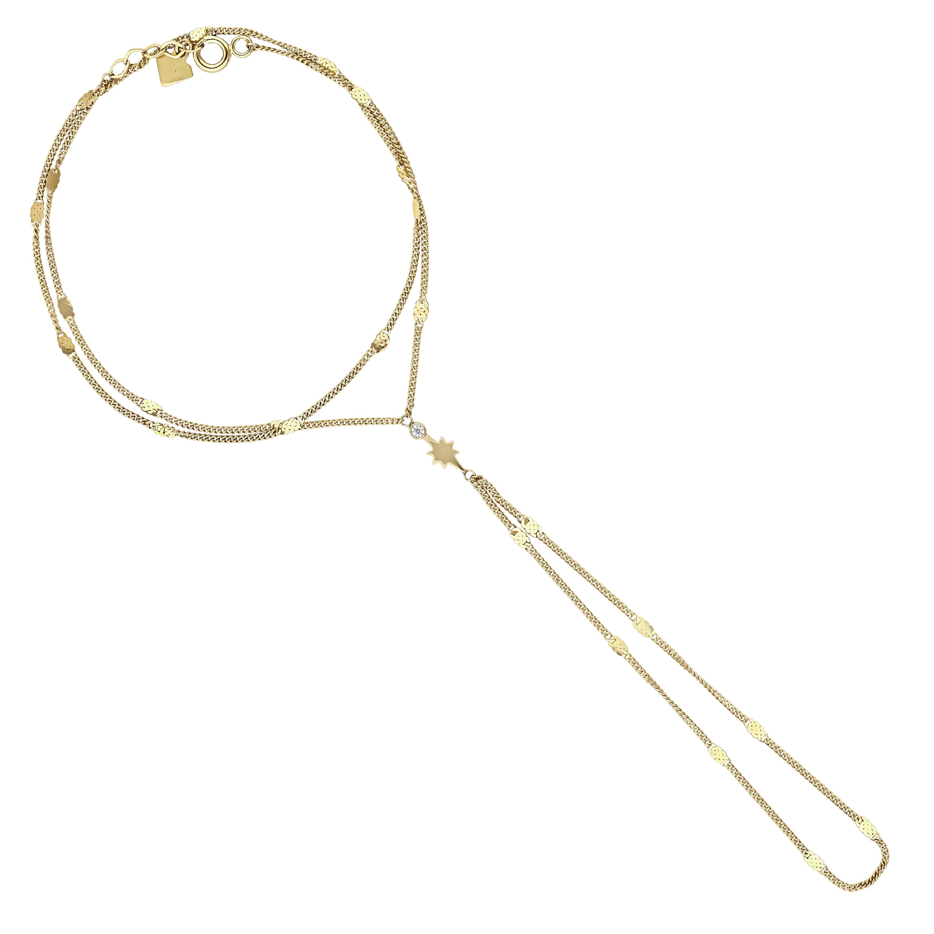 Stella Lune Layered Hand Chain